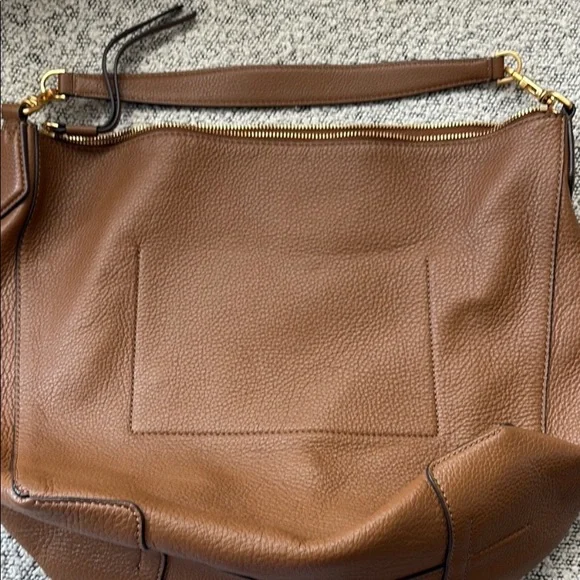 Like New Tory Burch Moose Perry Hobo Bag Leather Boho Slouchy Purse & Dustbag - Picture 5 of 7